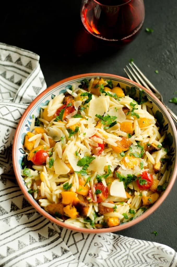 Butternut Squash and Cherry Tomatoes Orzo (2 of 5)