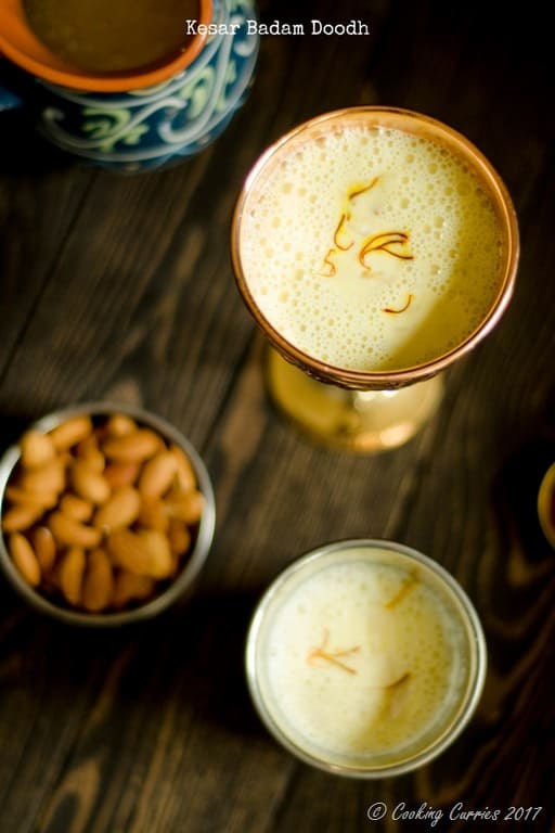 Kesar Badam Doodh - Saffron Almond Milk