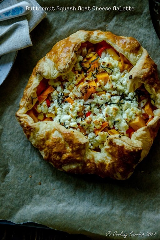 Butternut Squash Goat Cheese Galette