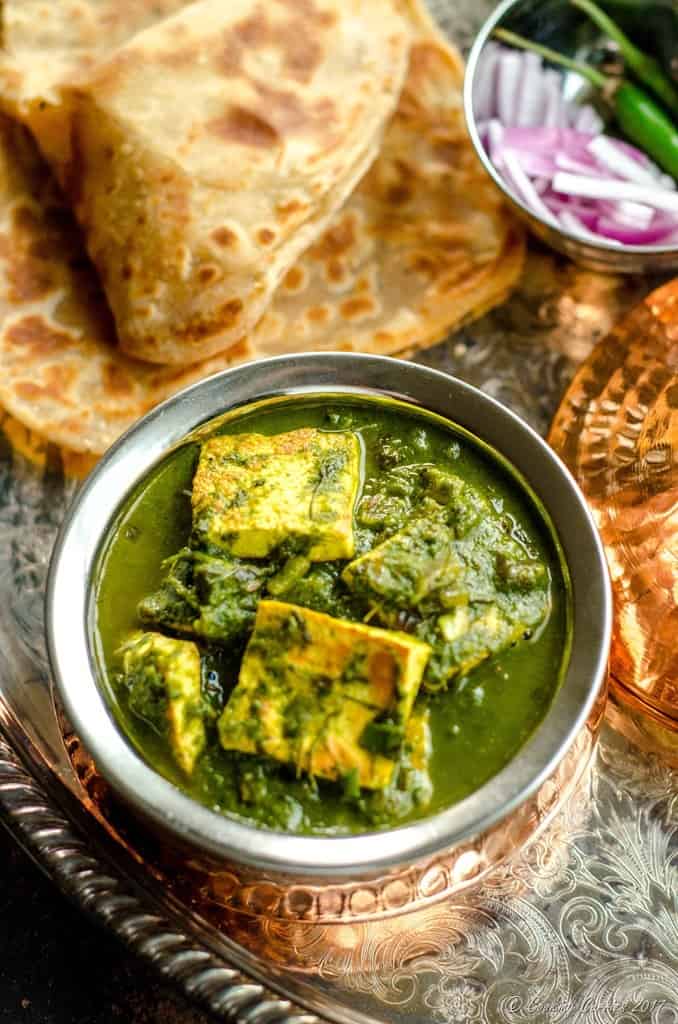 Palak Methi Paneer - Spinach and Fenugreek Paneer Curry (1 of 5)