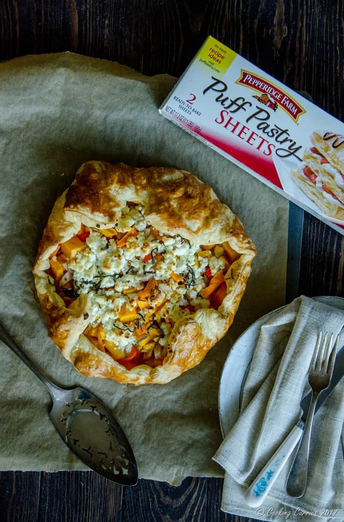 Pepperidge Farm Puff Pastry Butternut Squash Goat Cheese Galette (3 of 5)