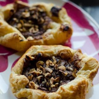 Chocolate Hazelnut Puff Pastry Galette