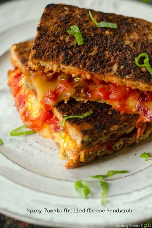 Spicy Tomato Grileld Cheese Sandwich