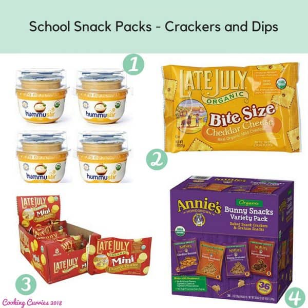 School Snack Packs - Crackers and Dips