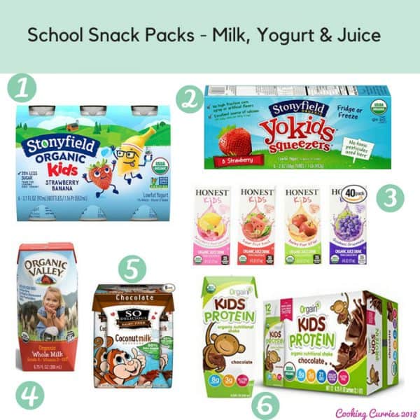 School Snack Packs - Milk, Yogurt & Juice