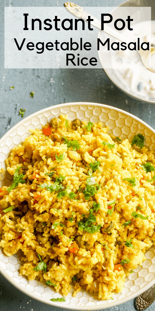 Instant Pot Vegetable Masala Rice