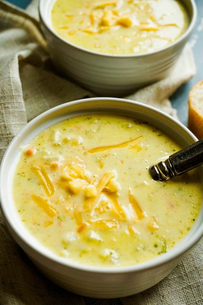 Instant Pot Broccoli Cheddar Soup - Cooking Curries