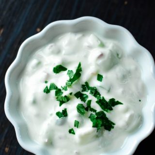 Indian Onion Cucumber Raita