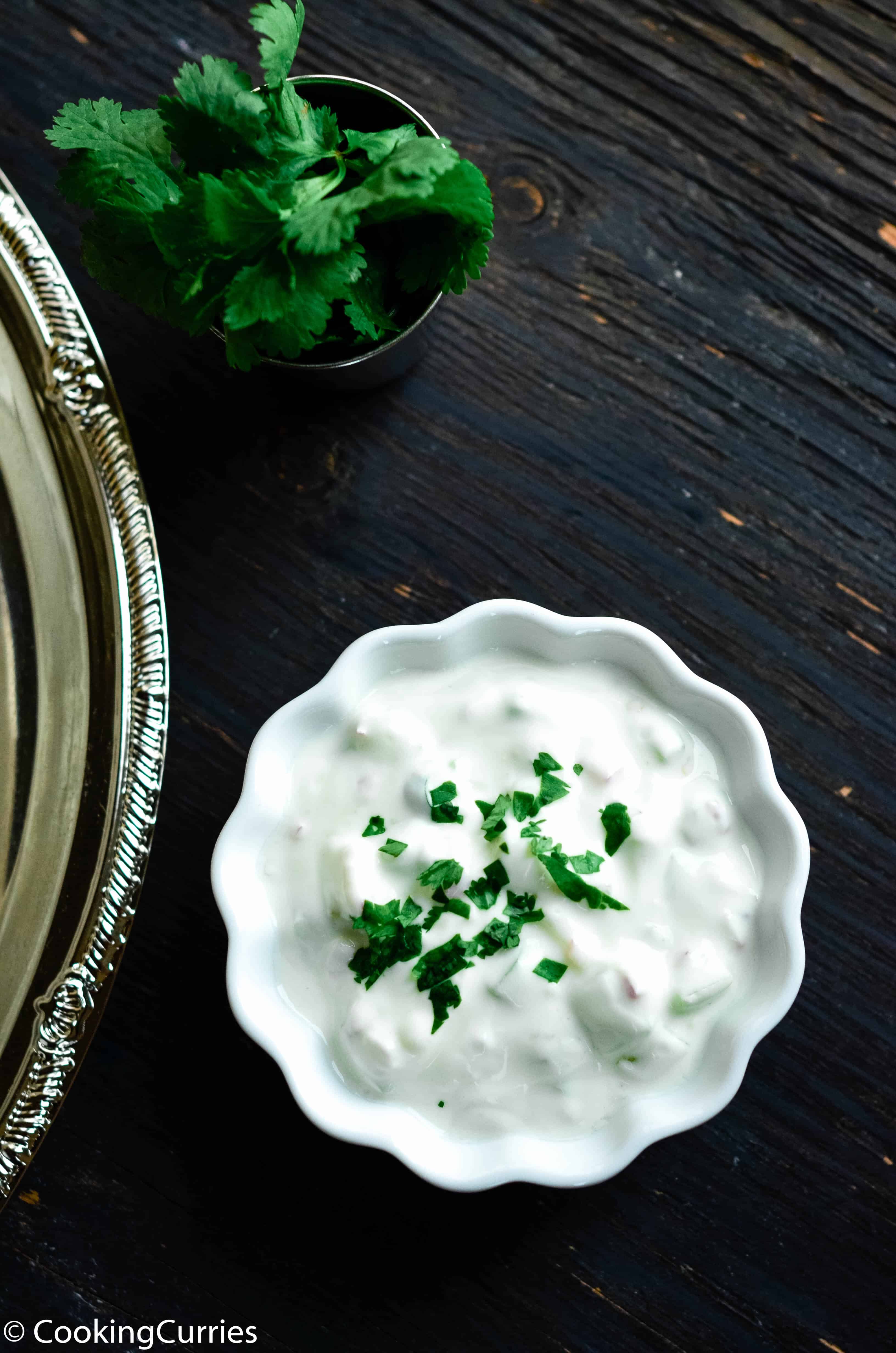 Onion Cucumber Raita