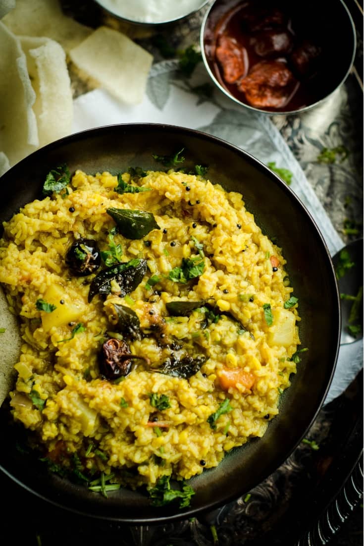 Instant Pot Sambar Rice - Vegetarian, Vegan, Gluten Free, Indian Food