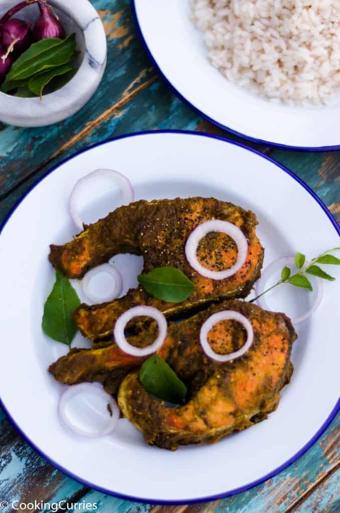 Indian Style Salmon Masala Fry