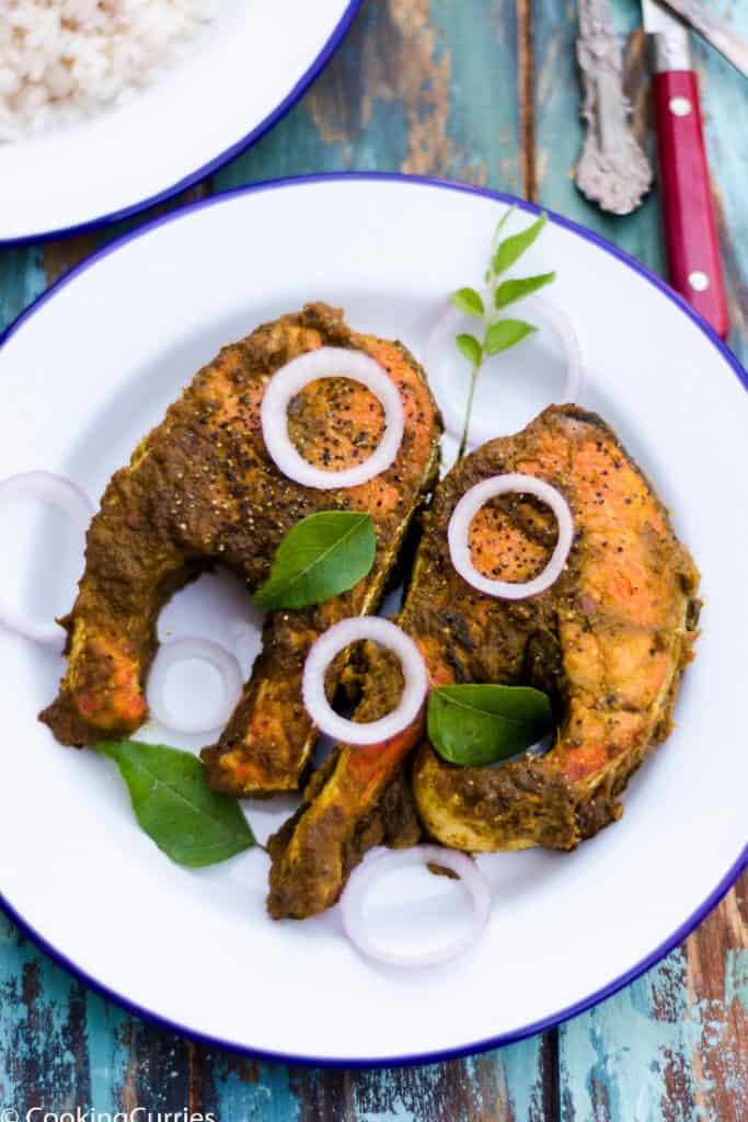 Indian Style Salmon Masala Fry