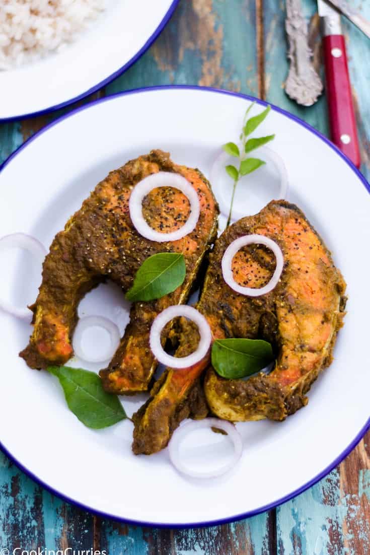 Indian Style Salmon Masala Fry