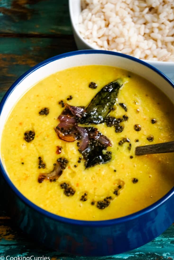 Instant Pot Parippu Curry - Instant Pot Dal with Coconut