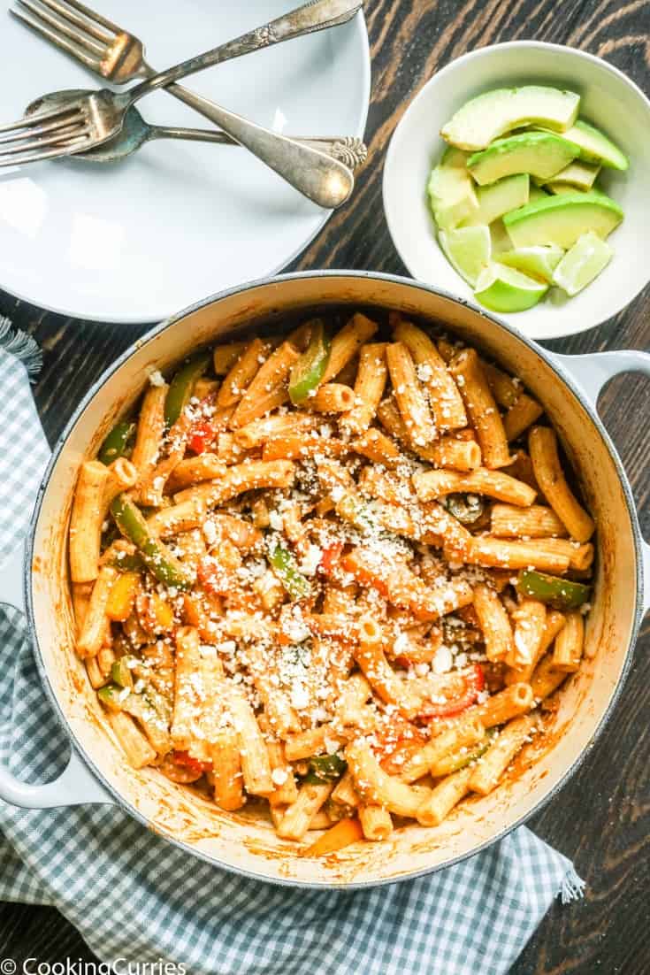 Vegetarian Fajita Pasta - Gluten Free