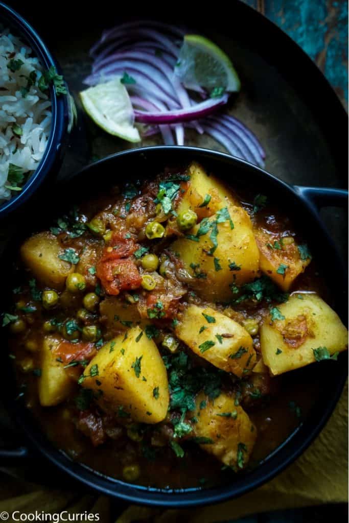 Instant Pot Aloo Matar - Instant Pot Potato and Green Peas Curry