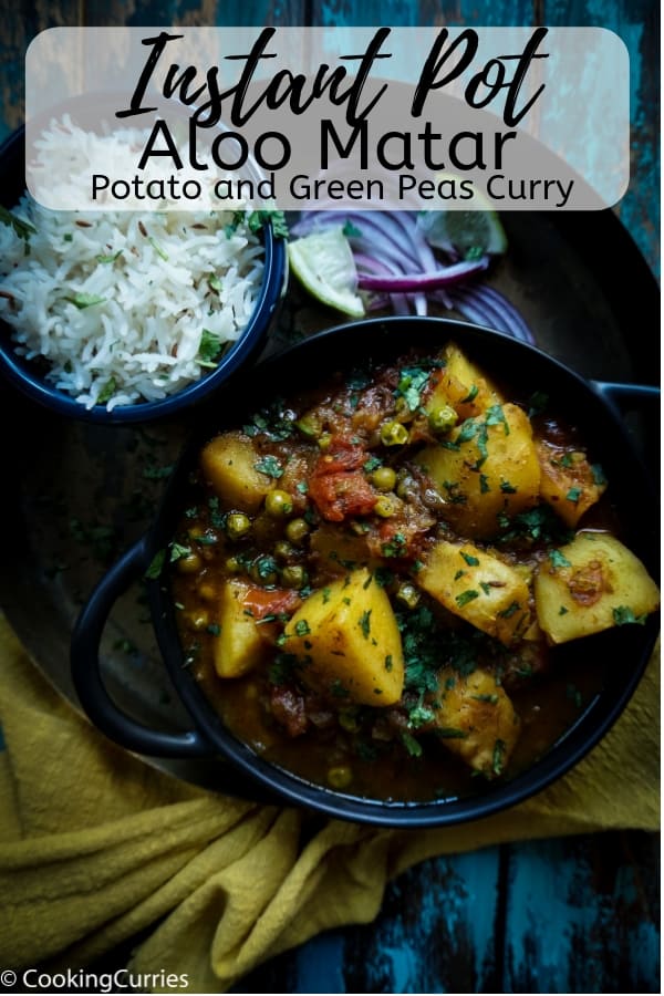 Instant Pot Aloo Matar - Instant Pot Potato and Green Peas Curry