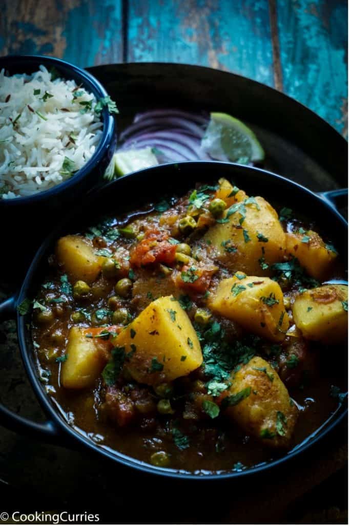 Instant Pot Aloo Matar - Instant Pot Potato and Green Peas Curry