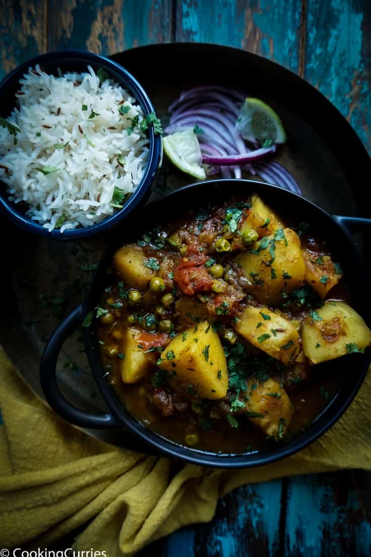 Instant Pot Aloo Matar - Instant Pot Potato and Green Peas Curry