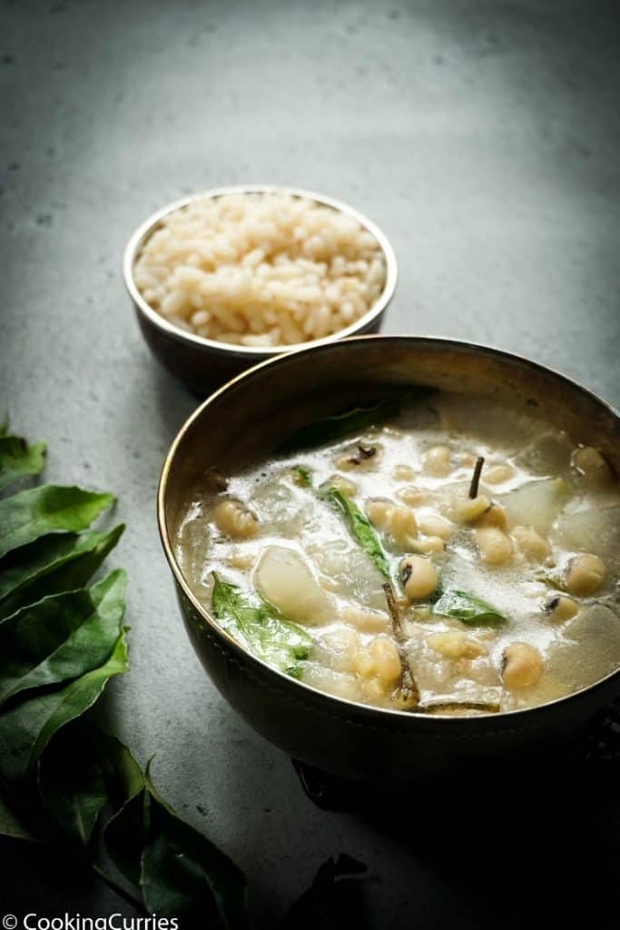 Instant Pot Olan - Winter Melon and Black Eyed Peas Curry with Coconut Milk