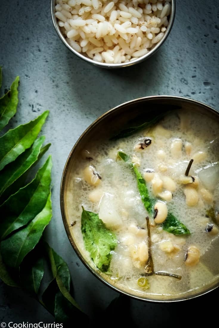 Instant Pot Olan - Winter Melon and Black Eyed Peas Curry with Coconut Milk