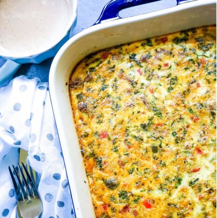 Masala Sausage and Egg Breakfast Casserole - Cooking Curries