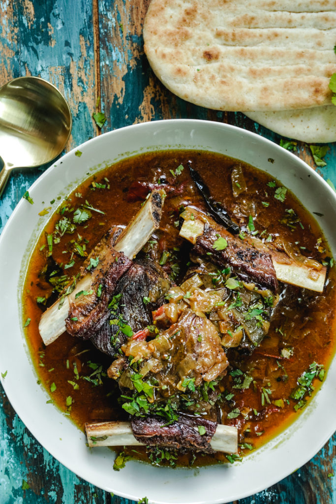 Short ribs curry in a bowl