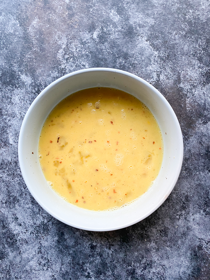 egg custard in a bowl