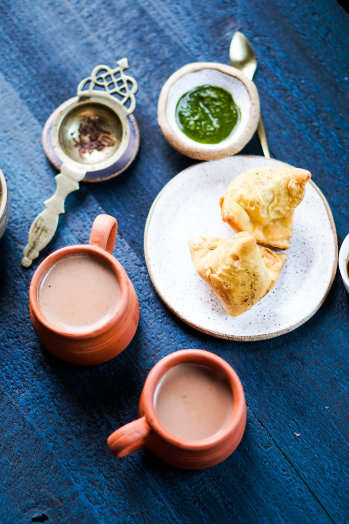 chai and samosas