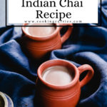 chai in clay cups with text on image
