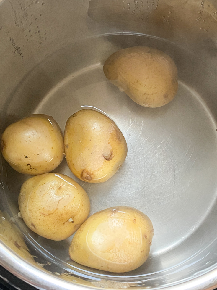cooked potatoes in the instant pot